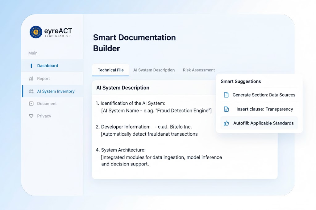 Smart Documentation Builder - Generate EU AI Act compliance documents